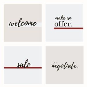 Reasonable offers are always welcome!!